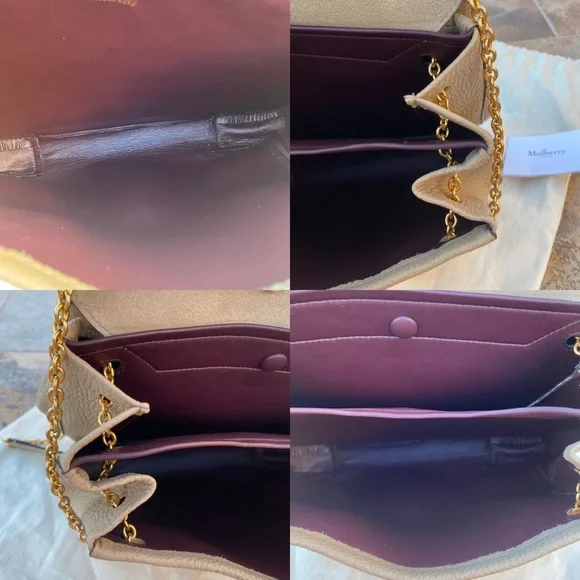 SOLD Mulberry Marloes Large Leather Flap Chain Satchel - Picture 13 of 15